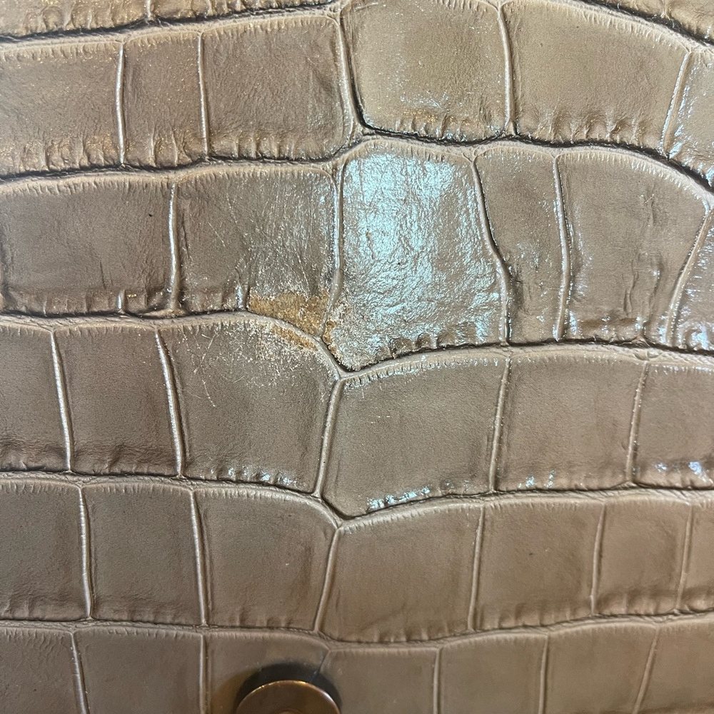 Marina Galanti Chic Crocodile-Embossed Chain Shoulder Bag Made in Italy - Picture 6 of 6
